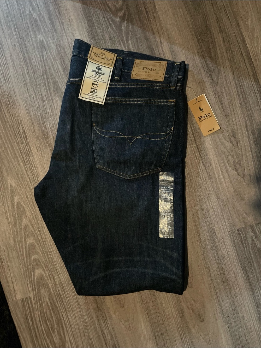 Ralph Lauren Men’s Dark Indigo Straight Jeans